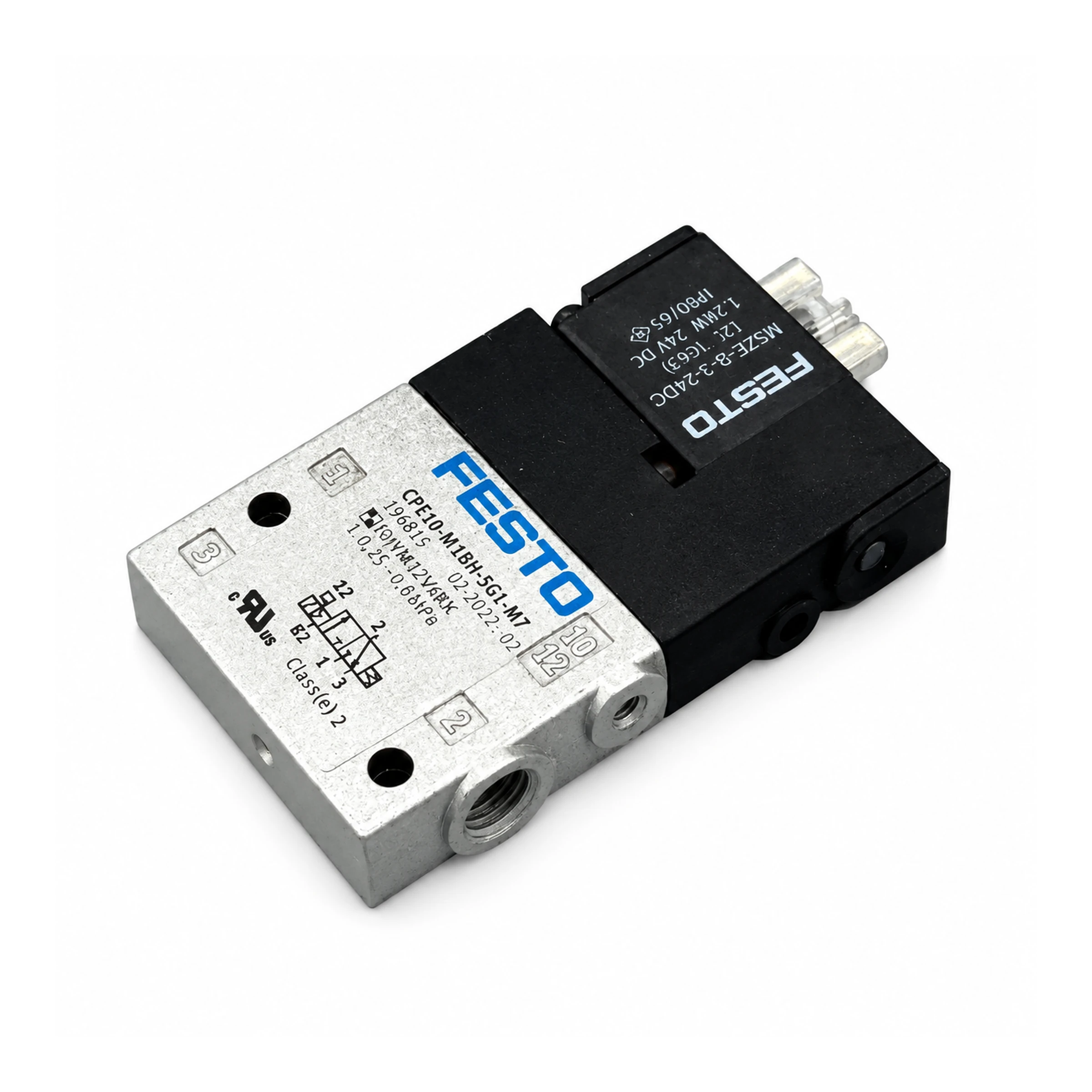 3/2-Way Solenoid Valve, 24 V DC - 1027954