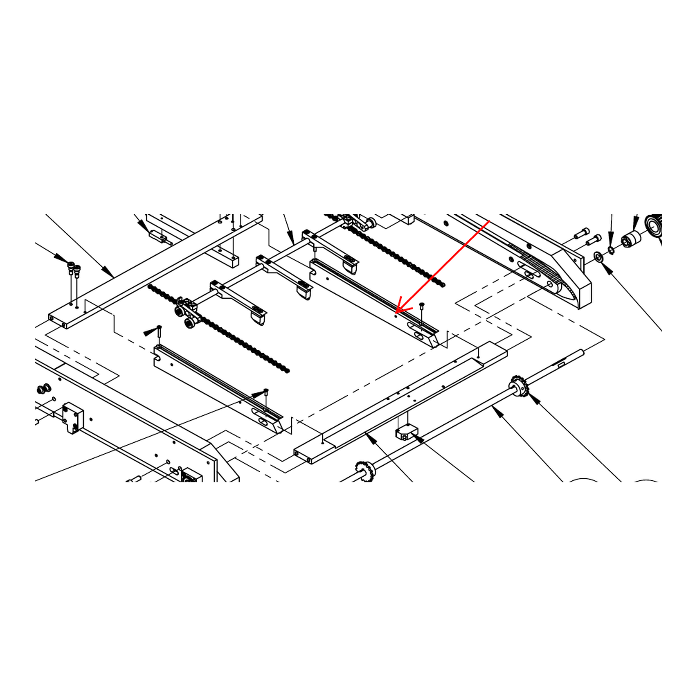 Front Pusher Chain Guide - 18005-007