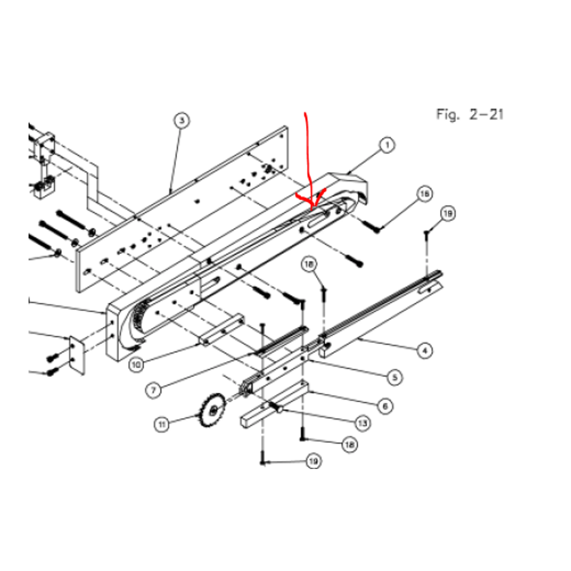 Left-Hand Front Pusher Control Cam - 18016-001