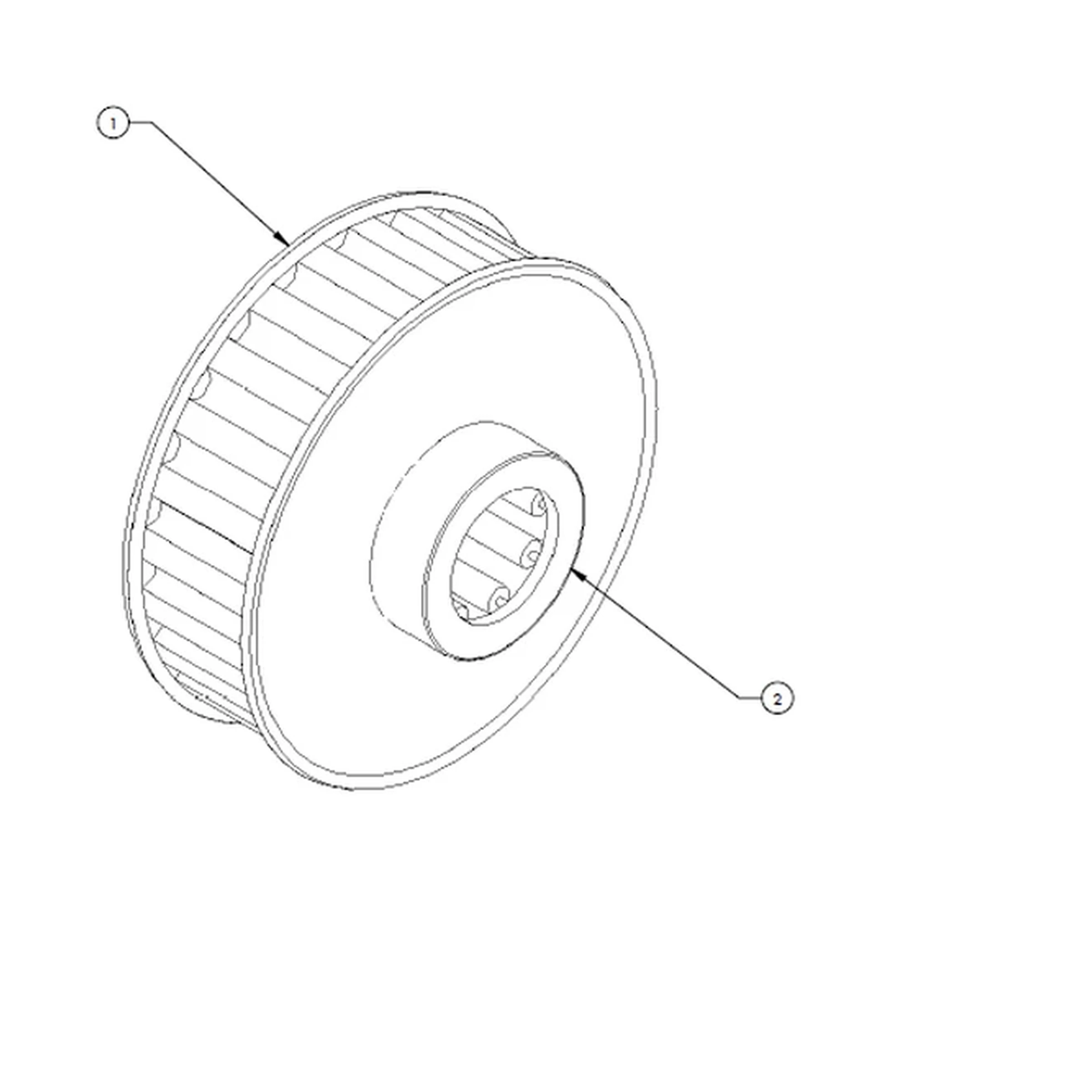 Classic Feeder One-Way Bearing Pulley Assembly - 700028